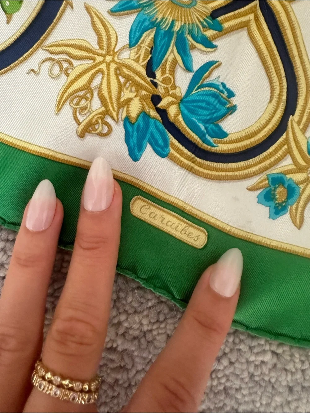 Hermes silk scarf